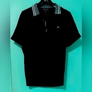 Michael Kors Black Polo with Gray Accents